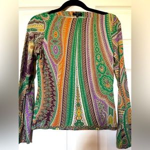 ETRO designer long sleeve form fitted shirt